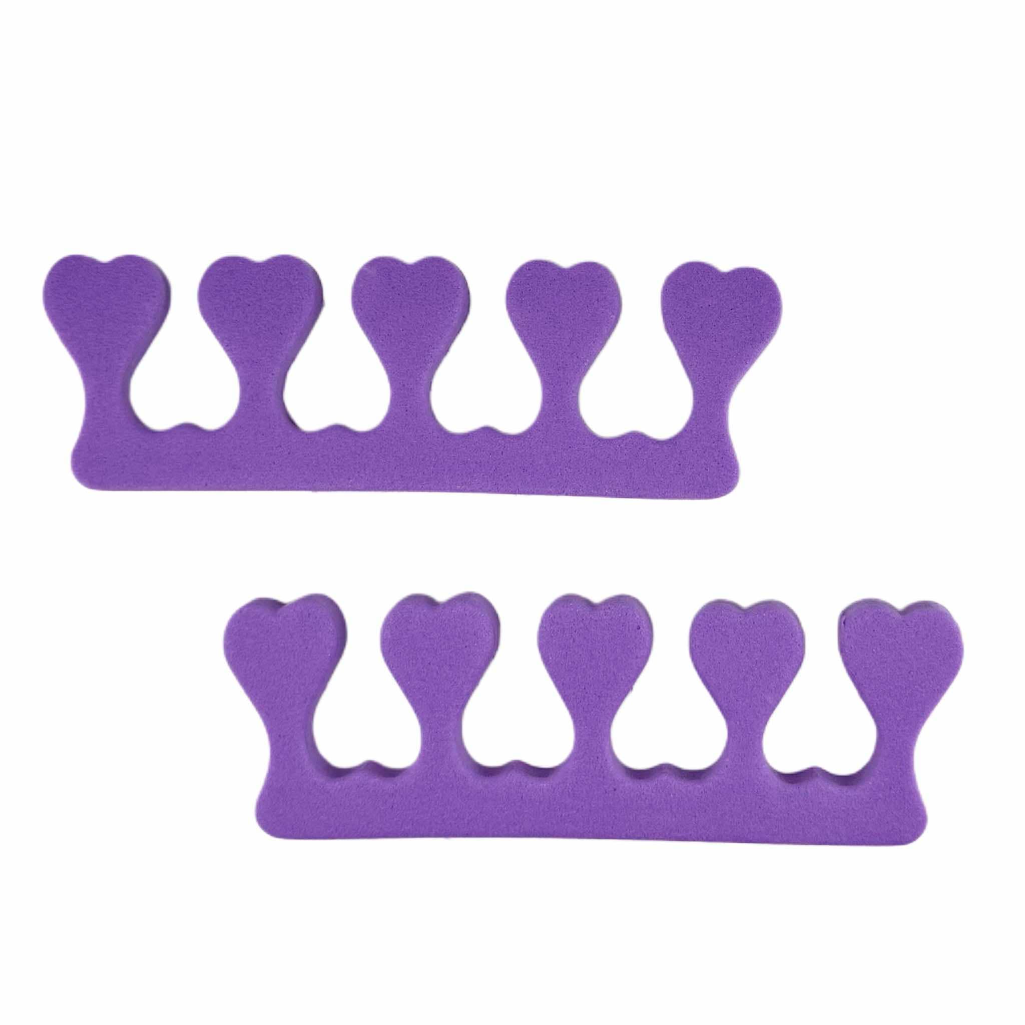 Διαχωριστικά Δακτύλων Ποδιών για Πεντικιούρ - Σετ 10 τεμ. (Μωβ) - Image 3