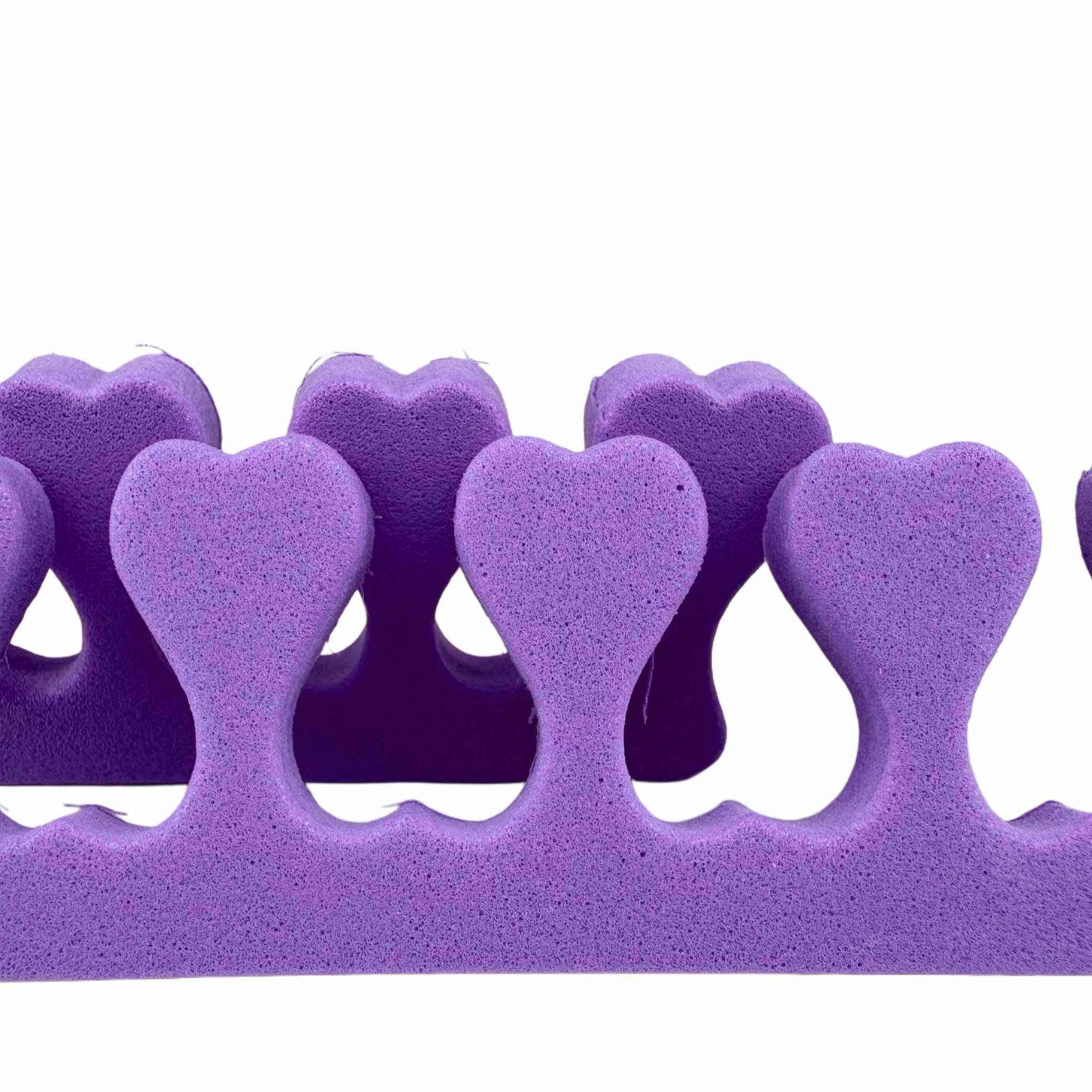 Διαχωριστικά Δακτύλων Ποδιών για Πεντικιούρ - Σετ 10 τεμ. (Μωβ)