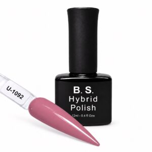 B.S. Hybrid Polish 1092 – σάπιο μήλο, ημιμόνιμο βερνίκι 12 ml με βαμμένο δείγμα νυχιού