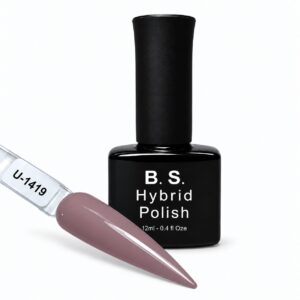 B.S. Hybrid Polish 1419 – σάπιο μήλο, ημιμόνιμο βερνίκι 12 ml με βαμμένο δείγμα νυχιού