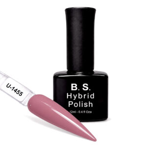 B.S. Hybrid Polish 1455 – σάπιο μήλο, ημιμόνιμο βερνίκι 12 ml με βαμμένο δείγμα νυχιού